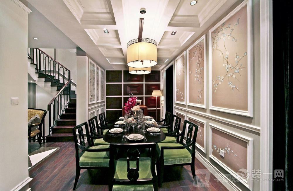 上海波特曼建业里别墅300平米欧式风格餐厅