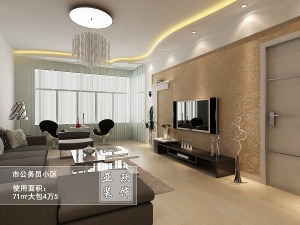 哈尔滨市公务员小区89平米两居室简约风格案例图