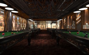 台球室  海南商场俱乐部（酒吧、台球室、棋牌室）装修