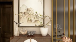 南京米筑整装万达茂125㎡三室中式风格效果图