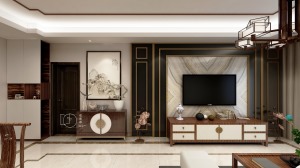 南京米筑整装万达茂125㎡三室中式风格效果图