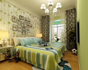 郑州国瑞城140平三居室奢华欧式风情儿童房