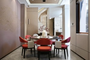 德雅居装饰紫竹林小区98平方三居室轻奢风格装修效果图