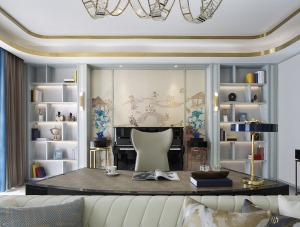 德雅居装饰国际光彩大市场102平方三居室轻奢风格装修效果图
