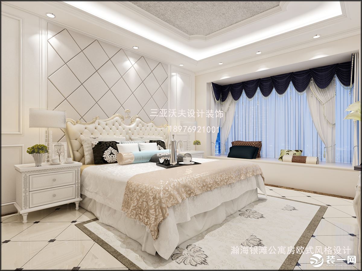 效果   三亚瀚海银滩三居室欧式120平方装修卧室