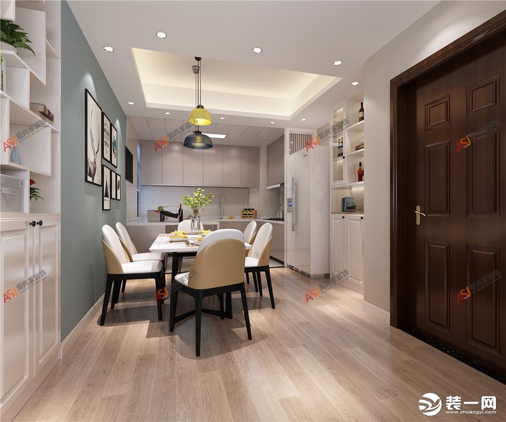 【平湖港湾】120平三室现代风格装修效果图厨房