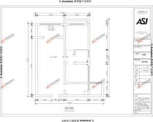 【星湖湾】80平米二居室现代风格装修效果图平面图