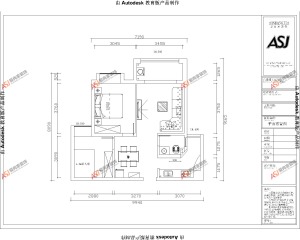 【三江园】70平二居室现代风格装修效果图