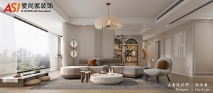 客厅是家里的休闲区域，选择合适的沙发尺寸，  留出更多的空间方便日常休闲活动，整体设计风格相较于日式