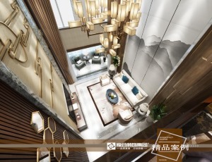 【家合装饰】中建洋房200平 新中式风格作品欣赏
