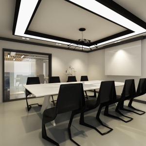 现代风格办公楼装修案例会议室