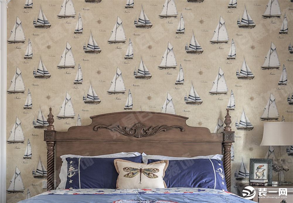 卧室装修效果图保利十二橡树450平米简美风格装修效果图