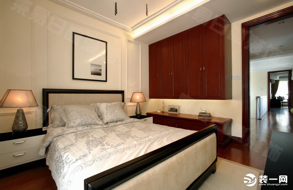 卧室装修效果图千年美丽200平联排现代美式现代美式装修效果图