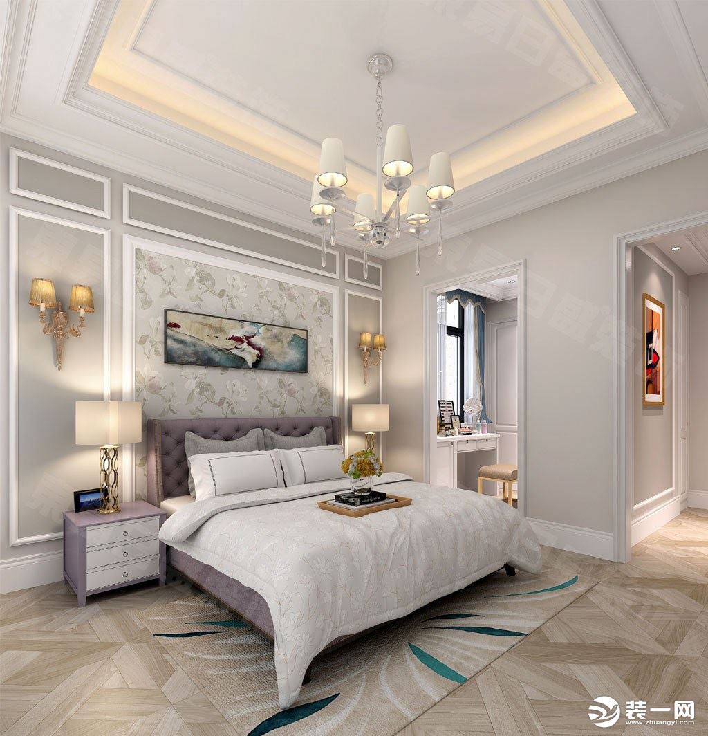 卧室装修效果图碧桂园311平法式新古典风格效果图