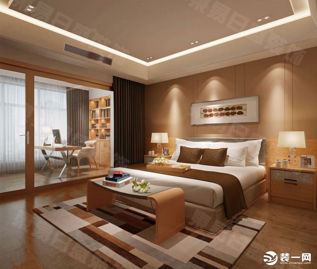 卧室装修效果图华侨城372平现代简约风格效果图