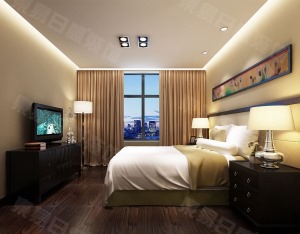 卧室装修效果图复地东湖国际190现代简约风格装修效果图