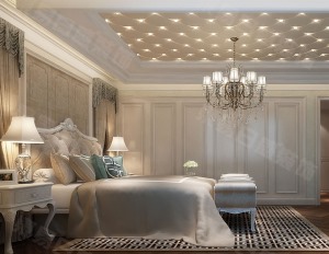 卧室装修效果图绿地国际金融城180平欧式风格装修效果图