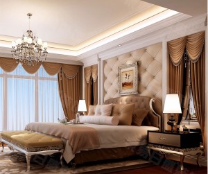 卧室装修效果图百瑞景152平欧式新古典风格效果图