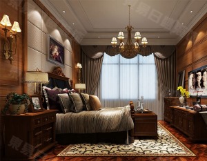 卧室装修效果图恒大城190平欧式风格效果图