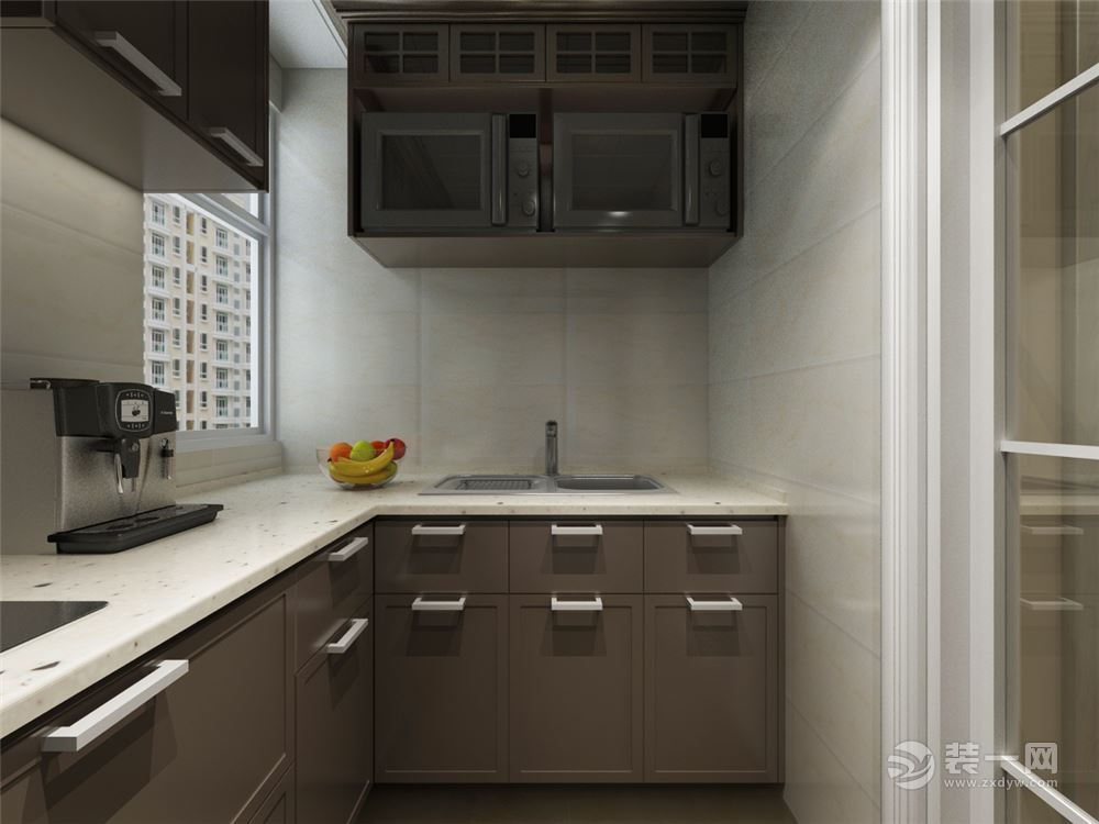 电业新村88㎡二室一厅一卫现代简约风格装修效果图厨房