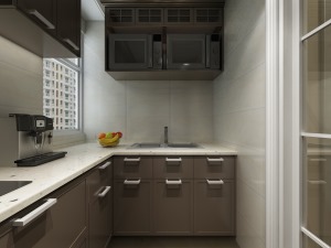 电业新村88㎡二室一厅一卫现代简约风格装修效果图厨房
