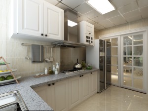 泰荣湾92㎡二室一厅一卫简欧风格装修效果图厨房