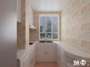 华海雅馨苑84㎡二居室简美风格装修效果图厨房