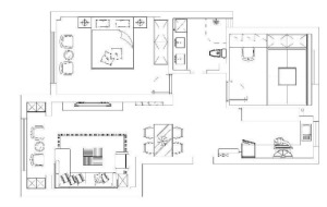 兰州87平米现代风格三居室风格装修效果图