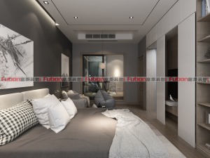 合肥富邦装饰 330平米新中式别墅-卧室