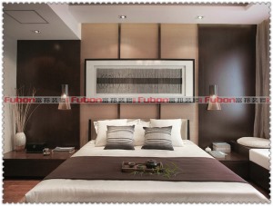 【合肥富邦装饰】琥珀五环城170平米 中式风格+卧室