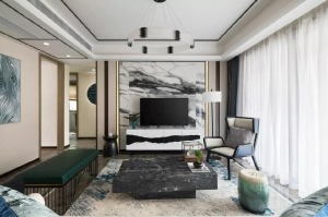 【合肥富邦装饰】金宏豪庭160平现代简约---卧室