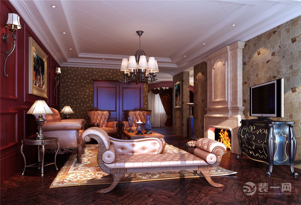 上海中海紫御豪庭248平米复式别墅简约风格卧室