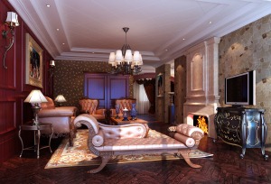 上海中海紫御豪庭248平米复式别墅简约风格卧室