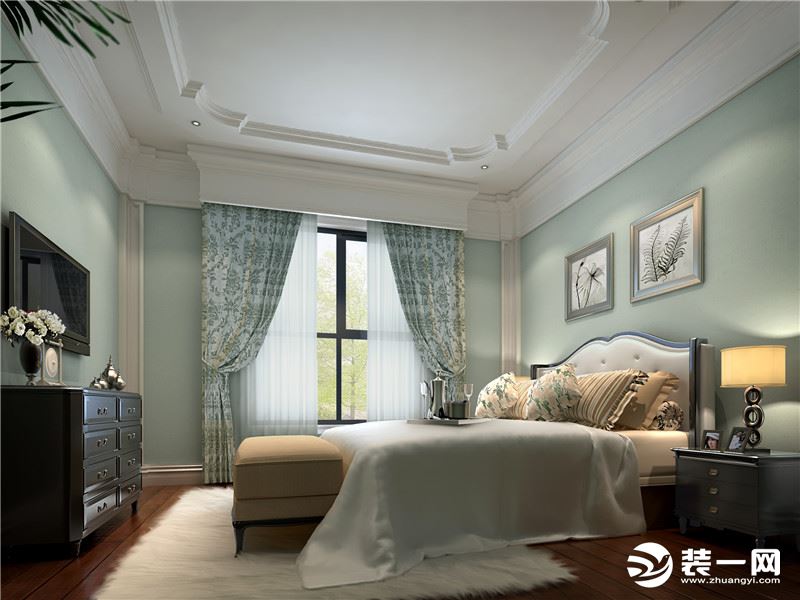 鹭洲国际180平米平层简欧风格装修效果图--卧室