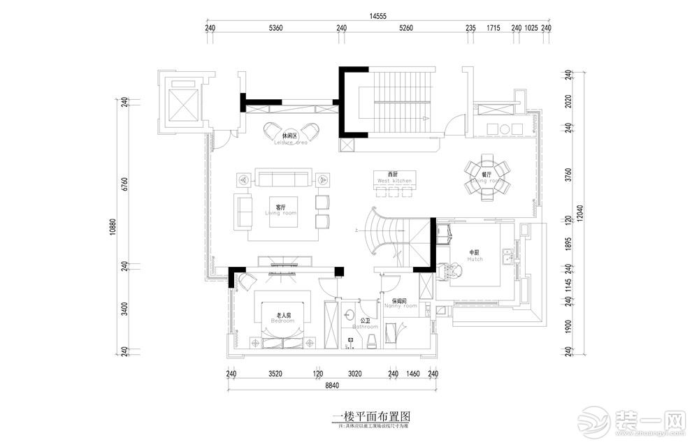 九里晴川300平米叠拼别墅平面布局图