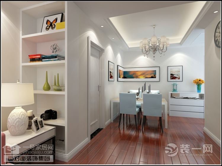 武汉融侨城80平二居室现代简约风格装修莎莎大图餐厅