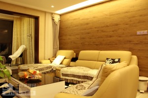 武汉名湖豪庭128平三居室现代简约实景案例