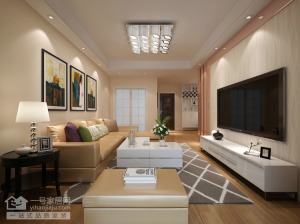 武汉海赋江城85平二居室现代简约风格