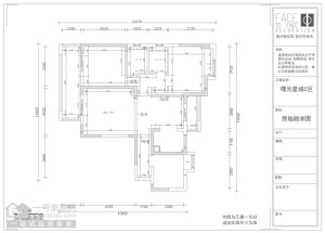 武汉曙光星城123平三居室现代简约 原始平面