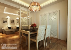 武汉龙阳一号95平二居室现代风格装修餐厅