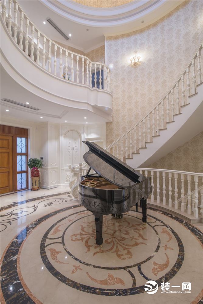 骊山国际别墅欧式风格装修效果图钢琴区