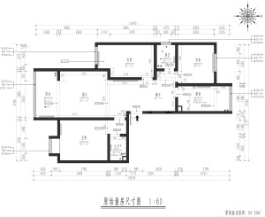 大慧寺-84平米-现代简约户型图