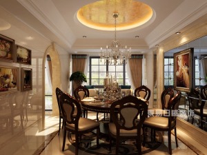 无锡和院欧式古典450平欧式风格餐厅