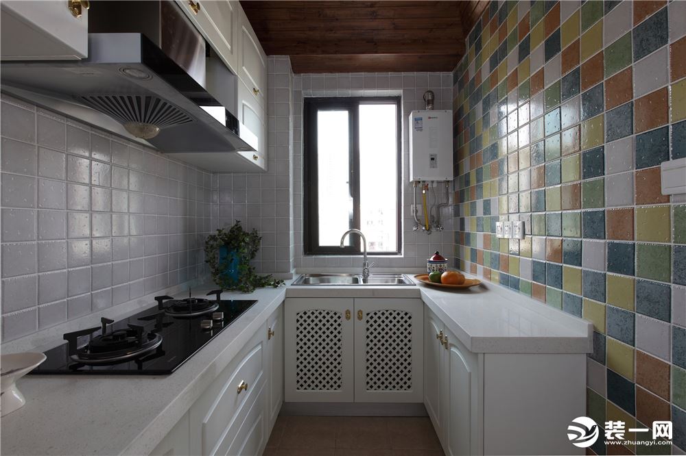 ◤红星国际◢89㎡二居室地中海风格厨房装修效果图