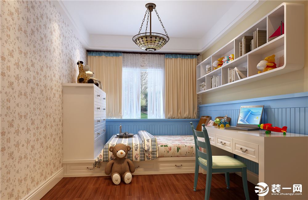 ◤华润国际◢110㎡二居室地中海风格儿童房装修效果图
