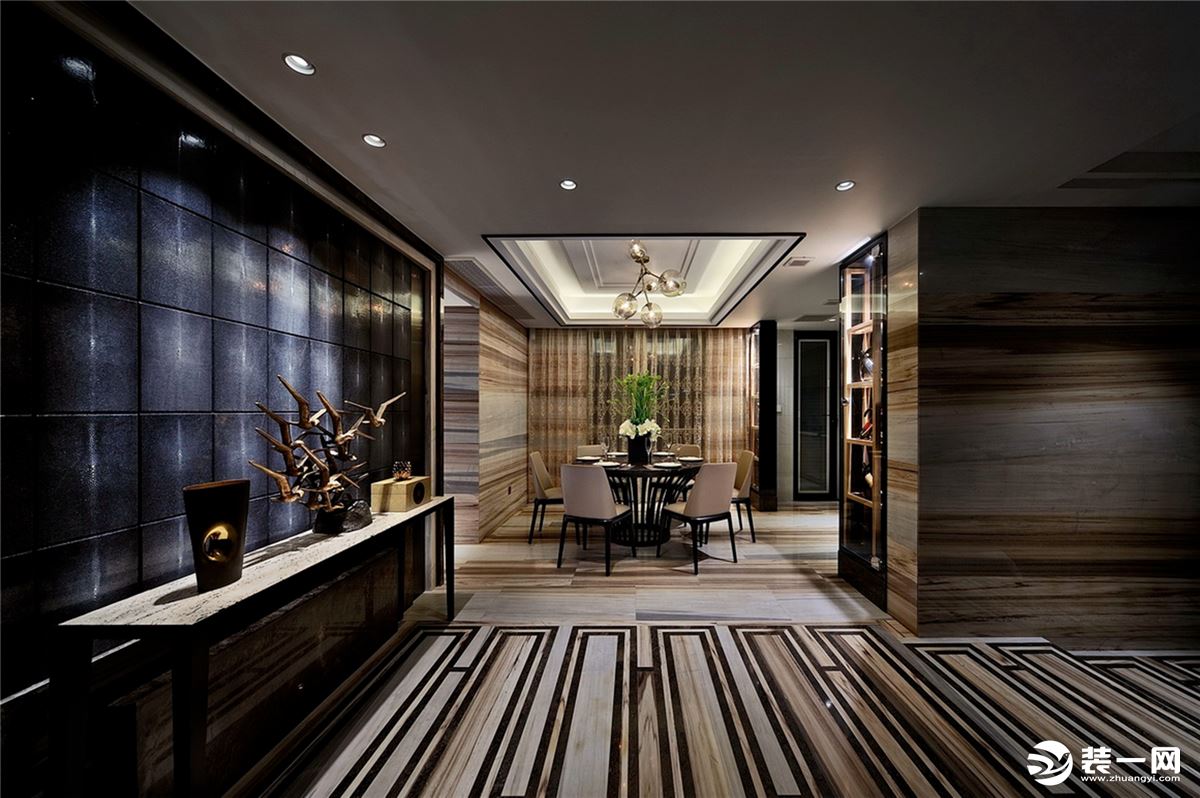 ◤尚枫澜湾◢104㎡二居室古典风格餐厅装修效果图