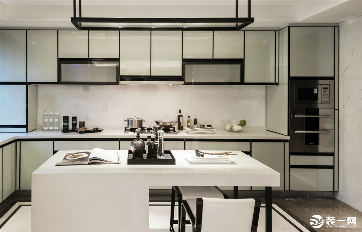◤新城熙园◢130㎡三居室中式风格厨房装修效果图