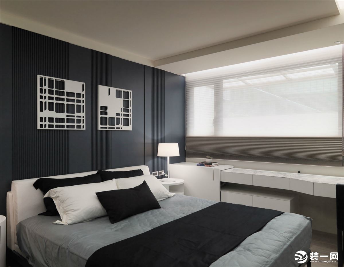 ◤紫缘公寓◢113㎡二居室港式风格卧室装修效果图