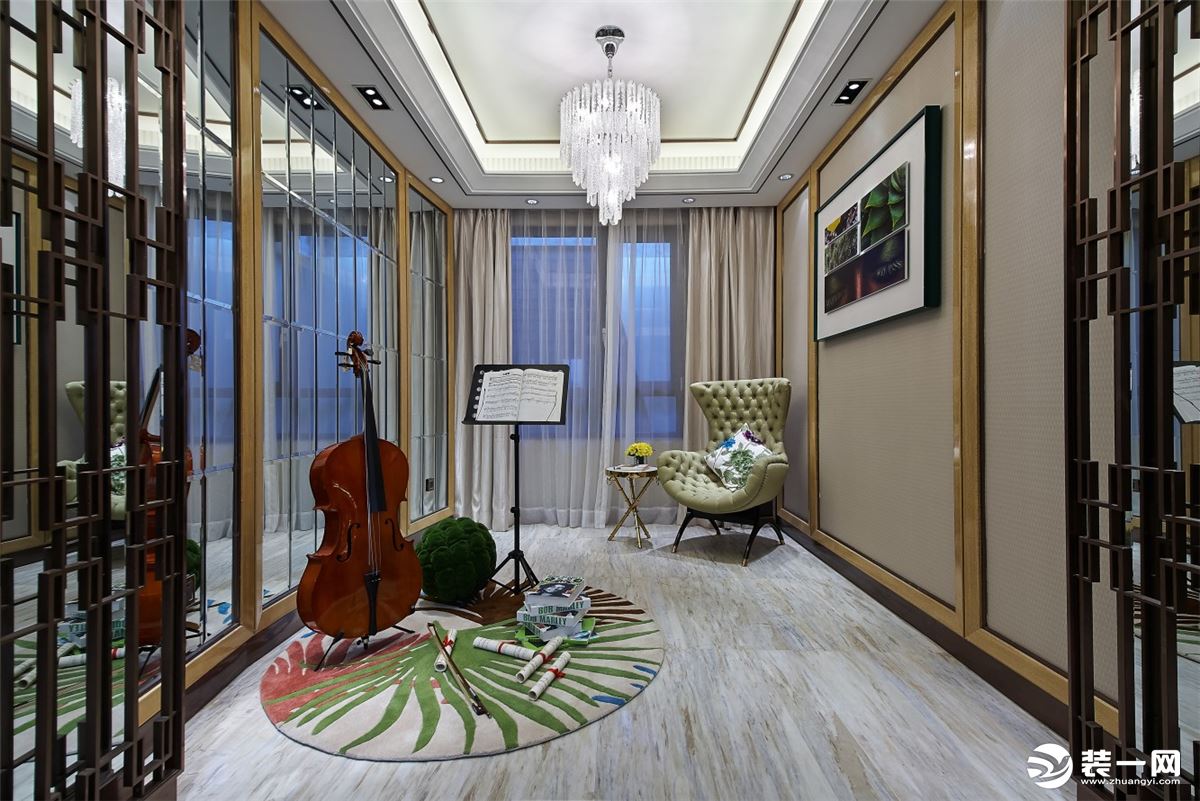 ◤红星国际◢150㎡三居室现代风格休闲室装修效果图