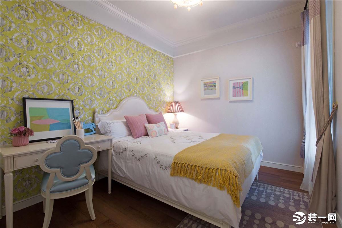 ◤紫金城◢106㎡二居室美式风格次卧装修效果图